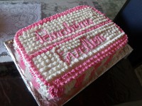 Bolo Confeitado Gloss/ Branco